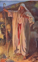 A sarça ardente, ilustração de imagens que ensinam a série de coroa, 1920