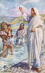 O chamado de André e Pedro, ilustração de Harold Copping Pictures: The Crown Series, c.1920s