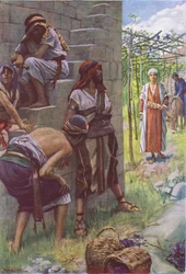 O lavrador malvado, ilustração de Harold Copping Pictures: The Crown Series, c. década de 1920