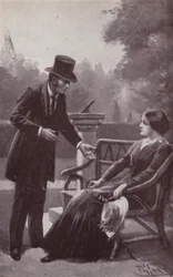 Ilustração para The Mystery Of Edwin Drood de Charles Dickens (litho)