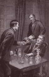 Ilustração para The Mystery Of Edwin Drood de Charles Dickens (litho)