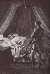 Ilustração para a Vanity Fair de William Makepeace Thackeray (litho)