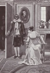 Ilustração para a Vanity Fair de William Makepeace Thackeray (litho)