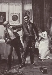 Ilustração para a Vanity Fair de William Makepeace Thackeray (litho)