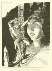 Roubo da pedra "Orloff" (gravura)