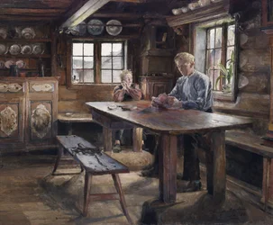 Interior, lição de casa