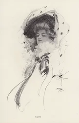 Retrato de uma mulher chamada Augusta (litho)