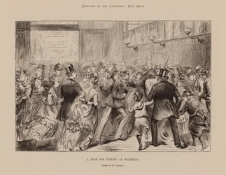 A Rush for Tickets at Waterloo (gravura)
