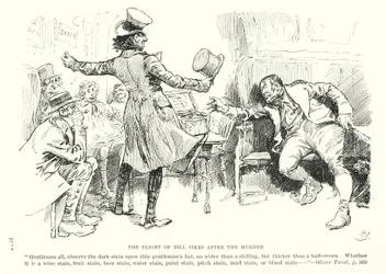 Ilustração para Oliver Twist de Charles Dickens (litografia)