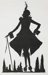 Ilustração para a história "Riquet com o tufo".