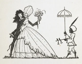 Ilustração para a história "a fada".