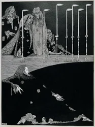 O poço e o pêndulo, c.1923 (pena & tinta)