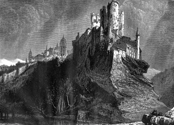 O Alcazar de Segóvia, Espanha, século XIX