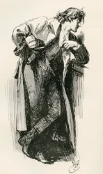 Ilustração para o romance de Charles Dickens Um Conto de duas cidades