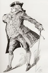 Ilustração para o romance de Charles Dickens Um Conto de duas cidades