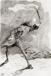 Ilustração do romance de Charles Dickens Barnaby Rudge
