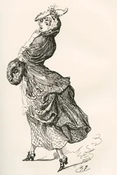 Ilustração do romance de Charles Dickens Barnaby Rudge