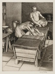 The Bakehouse, 1934 (linha de gravura)
