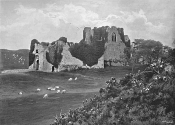 Castelo de Oystermouth, Mumbles, c1896