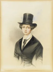 Retrato da Grã-duquesa Catherine Mikhailovna da Rússia 1827-1894, 1847