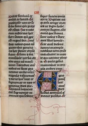 Livro do Evangelho com Retratos Evangelistas: Inicial Decorada, c. 1480