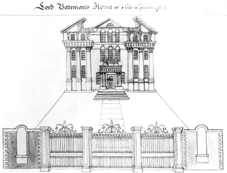 Casa do Lorde Bateman na Praça Soho, 1764