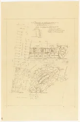 Plano, Projeto de Lotillement, rue Gros e rue de la Fontaine, Paris