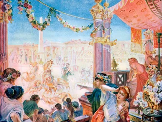 O circo de Nero ou o circo de Calígula, Roma, 1901