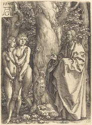 Adão e Eva se escondem, 1540.