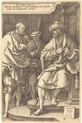 David tirando suas vestes na notícia da morte de seu filho, 1540.