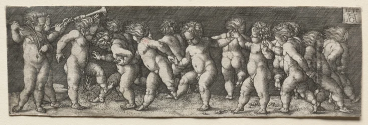 Quinze crianças nuas a dançar, 1535
