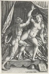 Lucretia em Sexto Tarquínio Lucrecia (título no objeto)