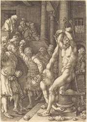 Os dois anciãos apedrejados pelo povo, 1555.