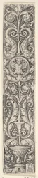 Painel Vertical com Candelabro contendo Medalhão com Centauro e Par de Dolp..., 1529.