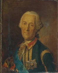 Retrato do marechal de campo e político Conde Burkhard Christoph von Munnich 1683-1767, 1764