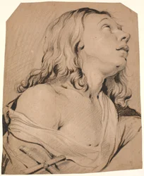 A Madalena Penitente, busto à direita
