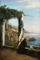 Monge na Costa de Amalfi