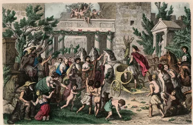 Grécia Antiga: Acolhimento do campeão olímpico em sua cidade natal, 1866