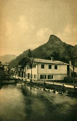 O moinho em Oberammergau, Baviera, Alemanha c1922.