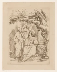 Judas Iscariotes com os sumos sacerdotes Ganância (Avaritia) Pecados Capitais e a Queda (título da série)