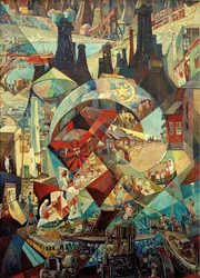 Painel de agitação de Baku, 1927.