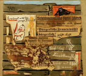 H.Zille, outdoor 1919 - colagem