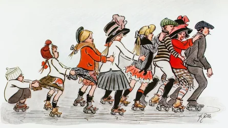 Clube de patinação em torno do Alex