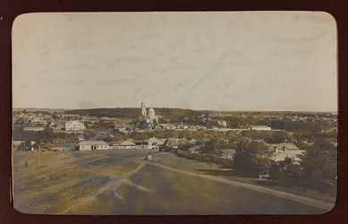 Primeira Guerra Mundial: a "Ucrânia nos anos 1914-1916 durante a invasão do exército alemão". Vista de um Rakitnoe (foto a p/b)
