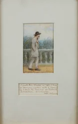 Alfred, Lord Tennyson no seu Jardim