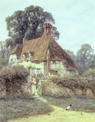 Perto de Witley, Surrey (aguarela sobre papel)