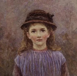 Retrato de uma jovem garota