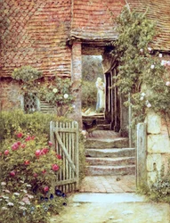 Debaixo do Old Malthouse, Hambledon, Surrey (aguarela sobre papel)