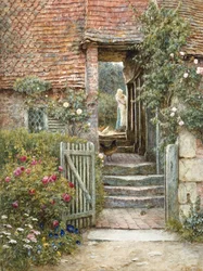 Sob a antiga maltaria, Hambledon, Surrey
