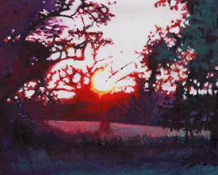 Aterramento de luz, 2013, (óleo em papel preparado)